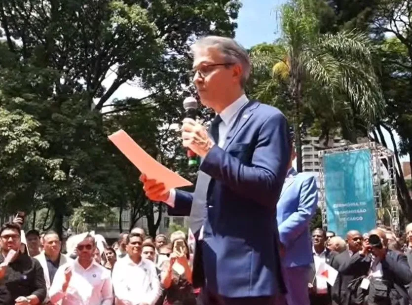 Romeu Zema faz último discurso como governador de Minas Gerais