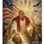 Trump publica imagem gerada por IA como se fosse Jesus após criticar papa Leão XIV