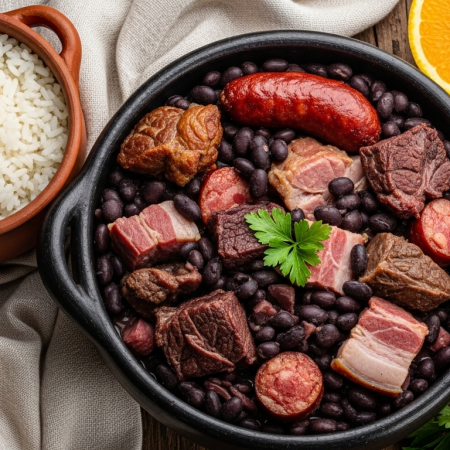 Receita de feijoada tradicional brasileira